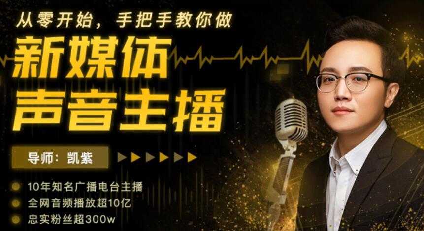 图片[1]-靠声音赚钱，手把手教你做，新媒体声音主播，0成本变现-冒泡网