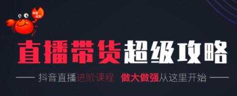 图片[1]-抖音直播带货超级攻略：抖音直播带货的详细玩法，小店运营、付费投放等-冒泡网