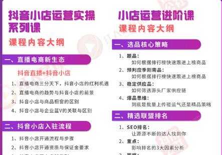 小店运营全套系列课 从基础入门到进阶精通，系统掌握月销百万小店核心秘密-冒泡网