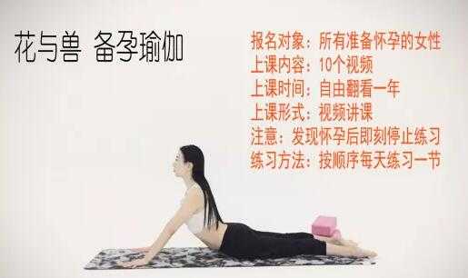 图片[1]-花与兽瑜伽课程《备孕瑜伽》教程视频-冒泡网