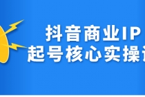 抖音商业IP起号核心实操课，带你玩转算法，流量，内容，架构，变现-冒泡网