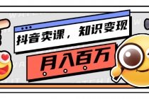 抖音卖课，知识变现、大咖教你如何月入100万-冒泡网
