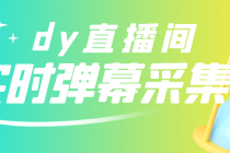 最新版抖音直播间实时弹幕采集【电脑永久版脚本+详细操作教程】-冒泡网