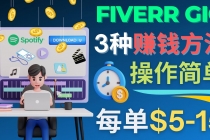 每5分钟赚5美元，日赚100美元，3种简单的Fiverr赚钱技巧-冒泡网
