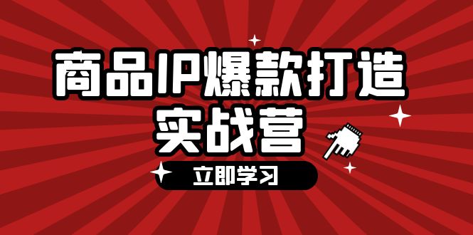 商品-IP爆款打造实战营【第四期】，手把手教你打造商品IP，爆款 不断-冒泡网