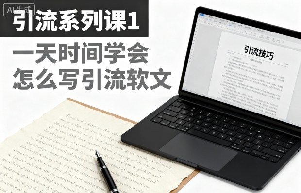 引流系列课1，一天时间学会怎么写引流软文-冒泡网