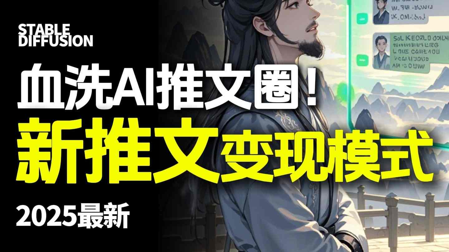 最新AI动态电影漫画小说推文，全流程实操教学，小白也能月入1W+-冒泡网