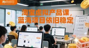 淘宝虚拟产品课，蓝海项目依旧稳定-冒泡网