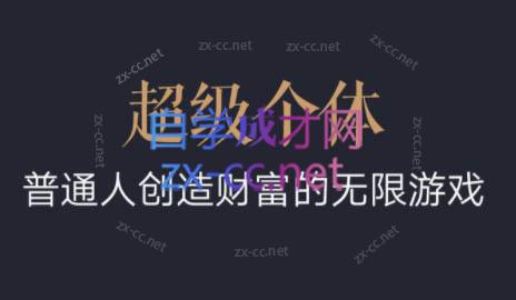 超级个体·普通人创造财富的无限游戏-冒泡网