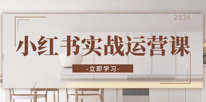 小红书实战运营课：从开通店铺到直播话术，打造爆款笔记与高效直播-冒泡网