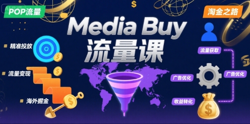 Media Buy之POP流量课，带你开启海外Media Buy淘金之路-冒泡网