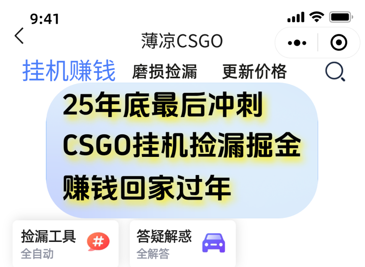 用CSGO游戏挂机捡漏掘金赚钱掘金，一部手机轻松日入500+-冒泡网