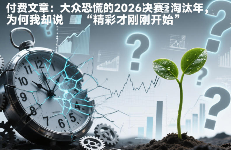 付费文章：大众恐慌的2026决赛淘汰年，为何我却说“精彩才刚刚开始”？-冒泡网