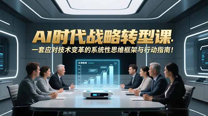 AI时代战略转型课：一套应对技术变革的系统性思维框架与行动指南！-冒泡网