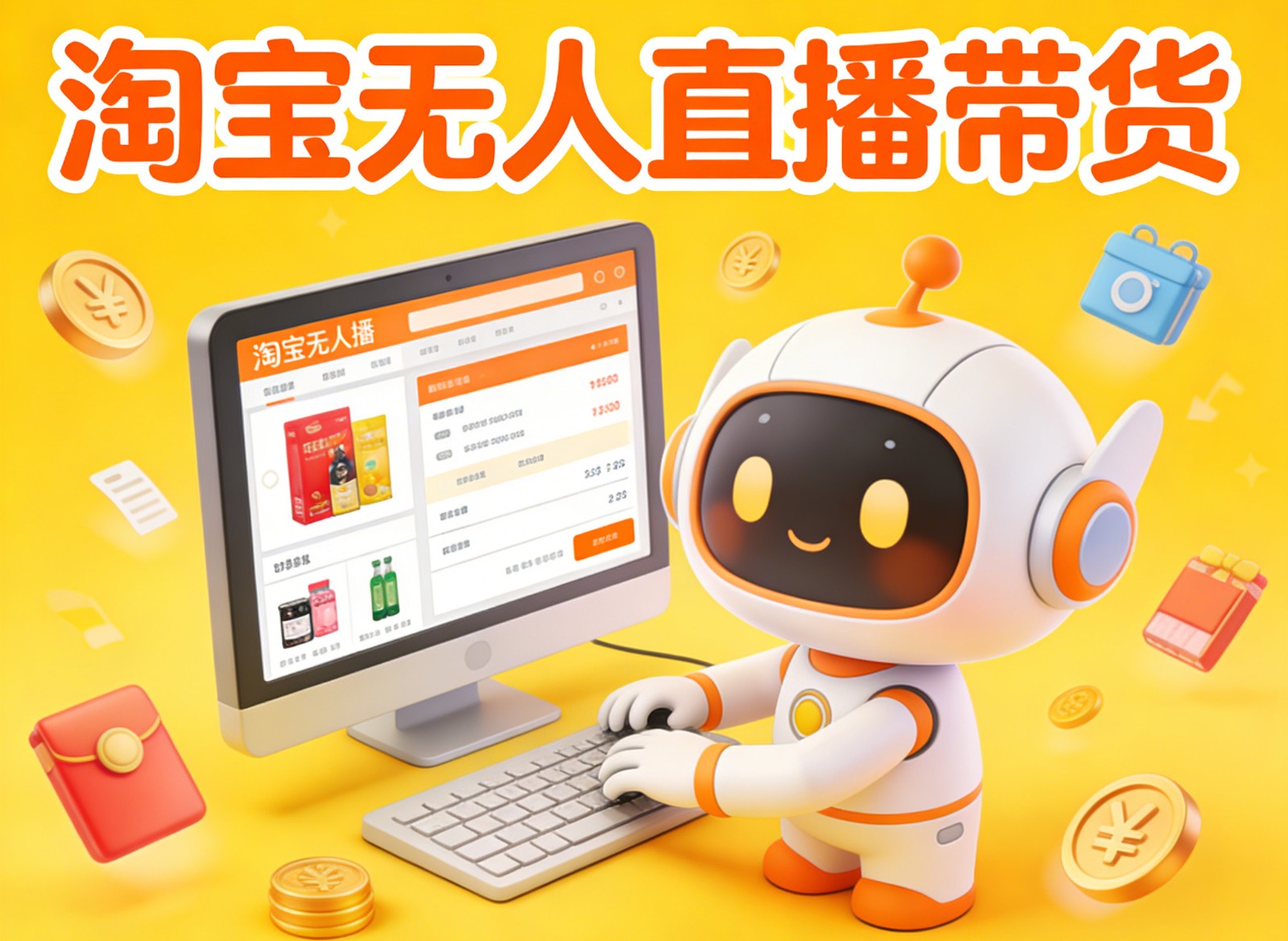 淘宝无人直播带货，24小时自动卖货，月佣金1W+，不违规不封号，不用露脸-冒泡网