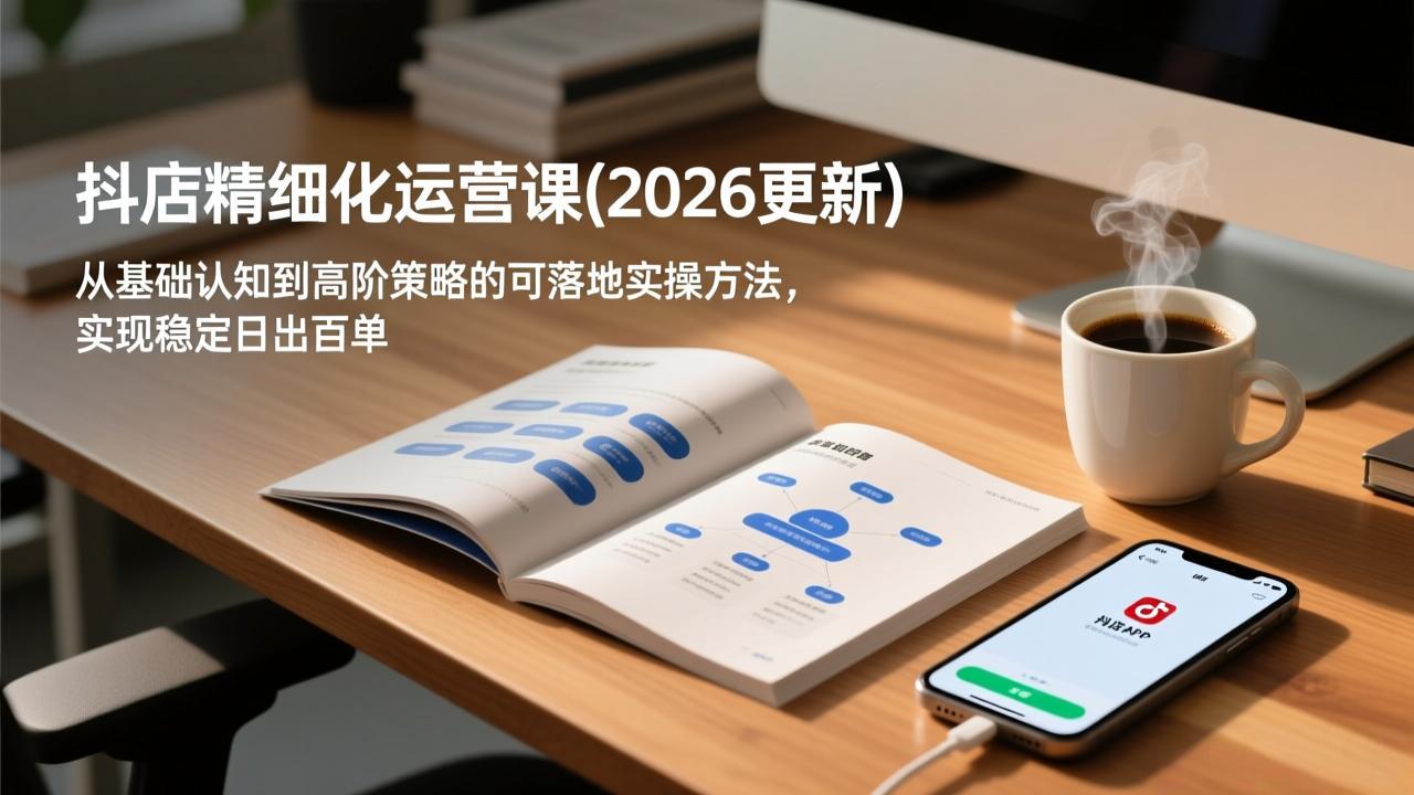 抖店精细化运营课(2026更新-冒泡网