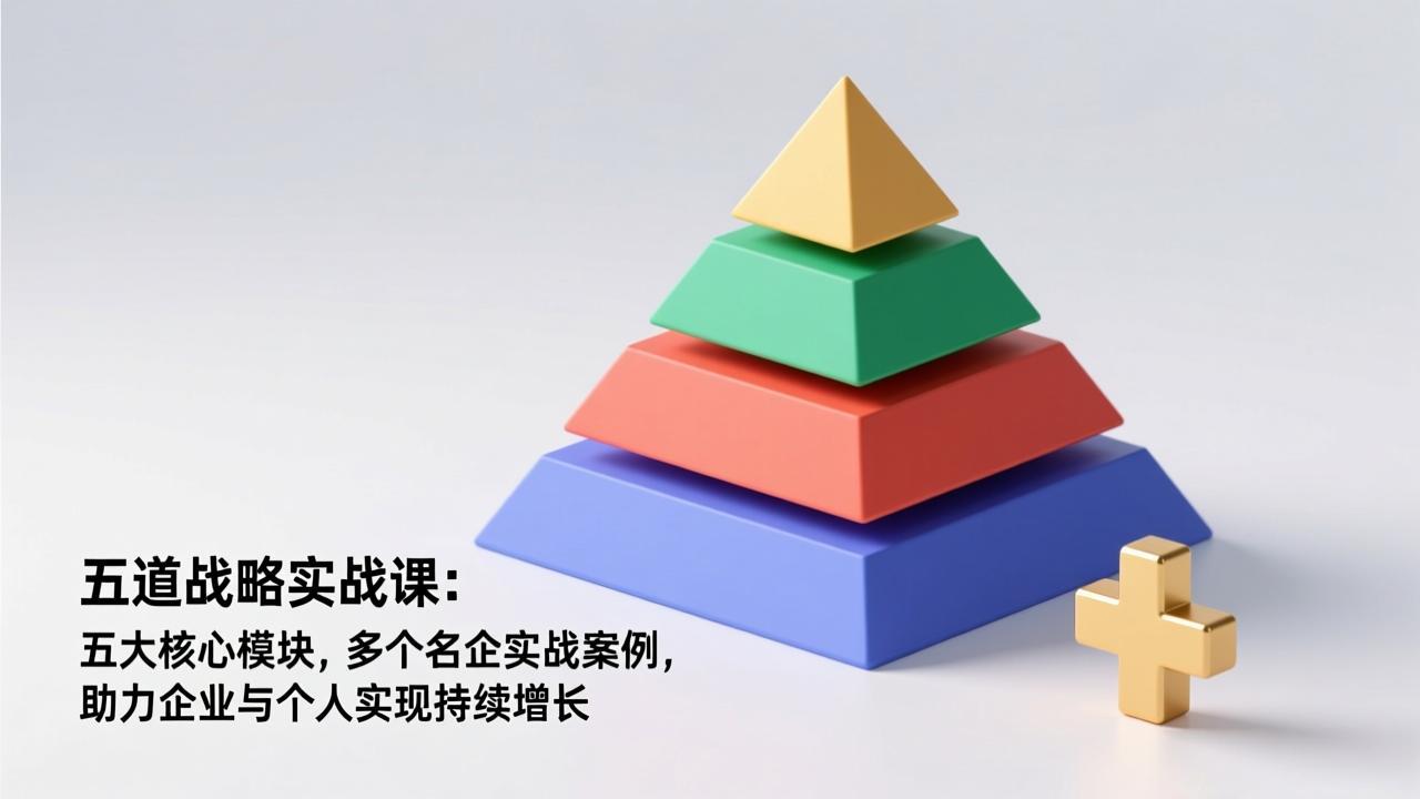五道战略实战课：五大核心模块，多个名企实战案例，助力企业与个人实现持续增长-冒泡网
