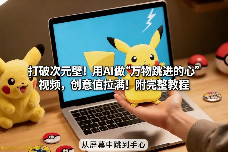 打破次元壁！用AI做【万物跳进手心】视频，创意值拉满！附完整教程-冒泡网
