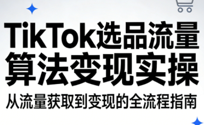 TikTok选品流量算法变现实操-冒泡网
