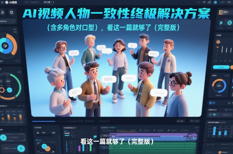 AI视频人物一致性终极解决方案(含多角色对口型)，看这一篇就够了(完整版)-冒泡网