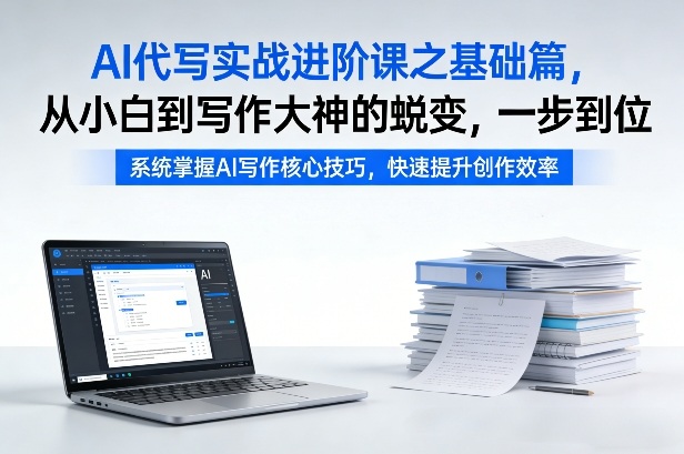 AI代写实战进阶课之基础篇，从小白到写作大神的蜕变，一步到位【揭秘】-冒泡网