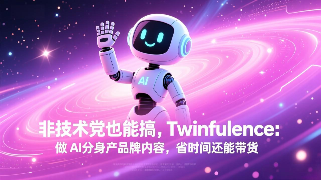 非技术党也能搞!Twinfluence:做 AI 分身产品牌内容,省时间还能带货-冒泡网
