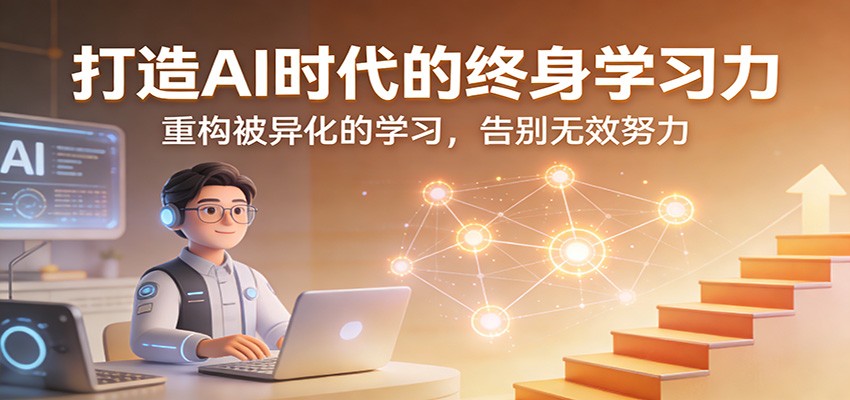 打造AI时代的终身学习力：重构被异化的学习，告别无效努力-冒泡网