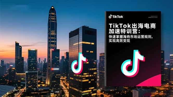 TikTok出海电商加速特训营-更新：快速掌握海外市场运营规则，实现高效变现-冒泡网