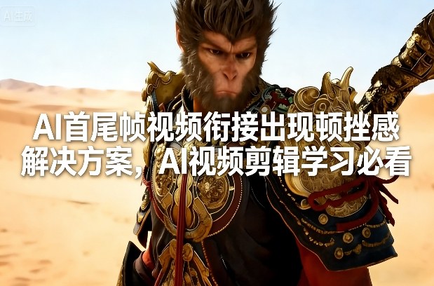 AI首尾帧视频衔接出现顿挫感解决方案，AI视频剪辑学习必看-冒泡网