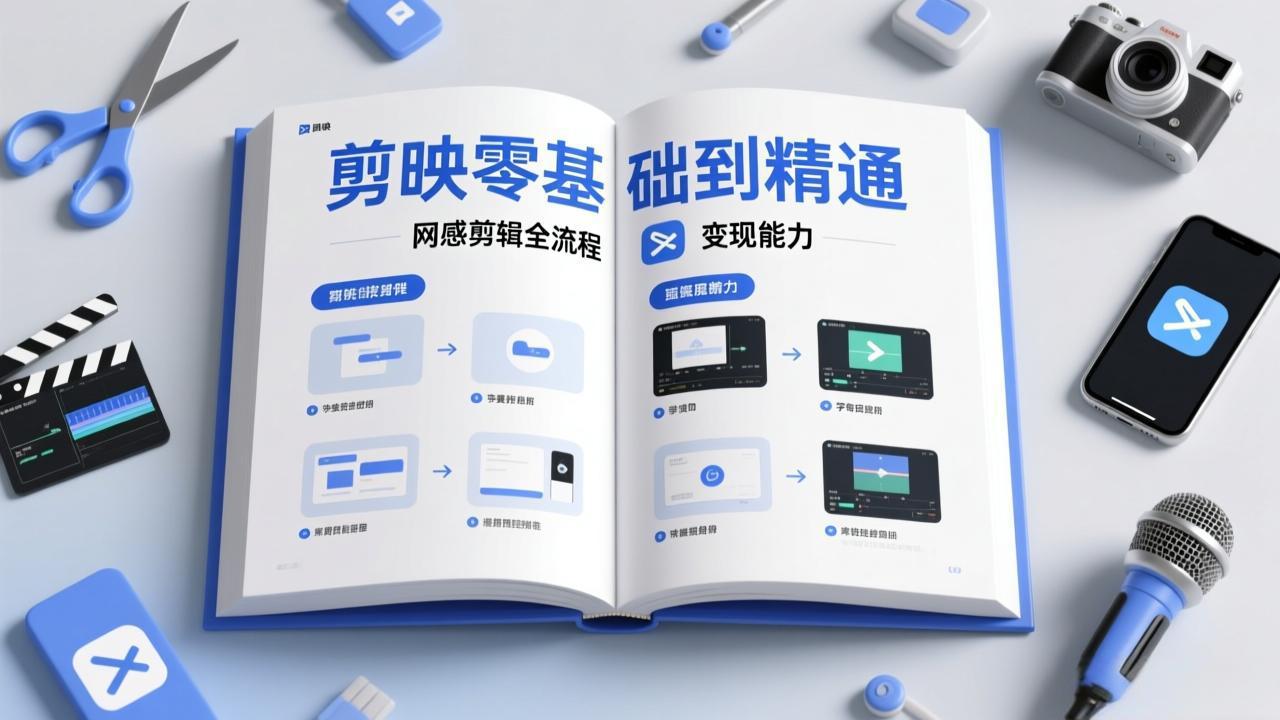 剪映零基础也能快速上手，从入门到精通掌握网感剪辑全流程，掌握能直接变现的剪辑能力-冒泡网