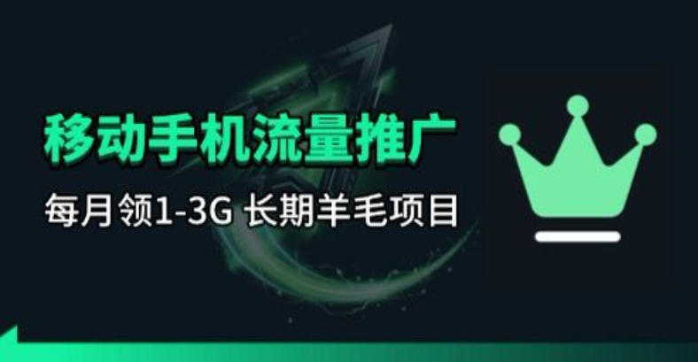 手机流量领取推广_每月一轮，刚需类的长期项目-冒泡网
