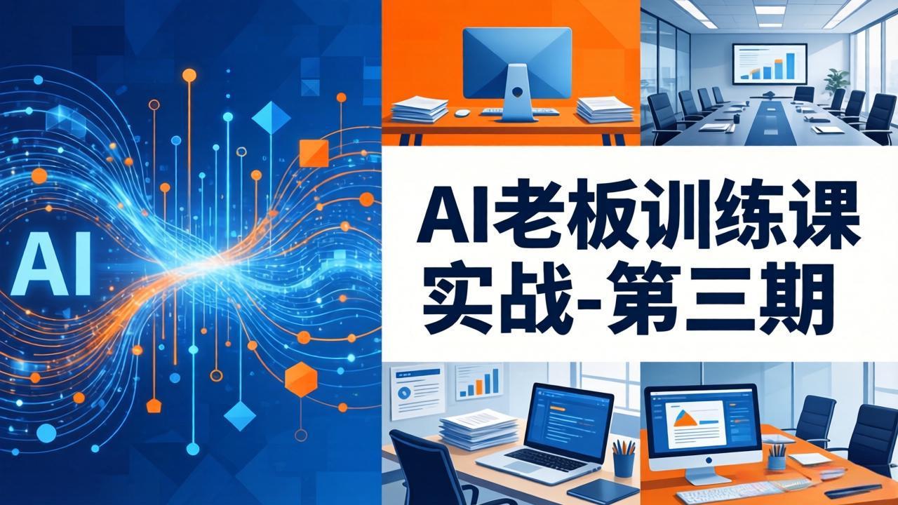 AI老板训练课实战-第三期：AI+内容应用落地教学，从0到1打通AI变现完整路径-冒泡网