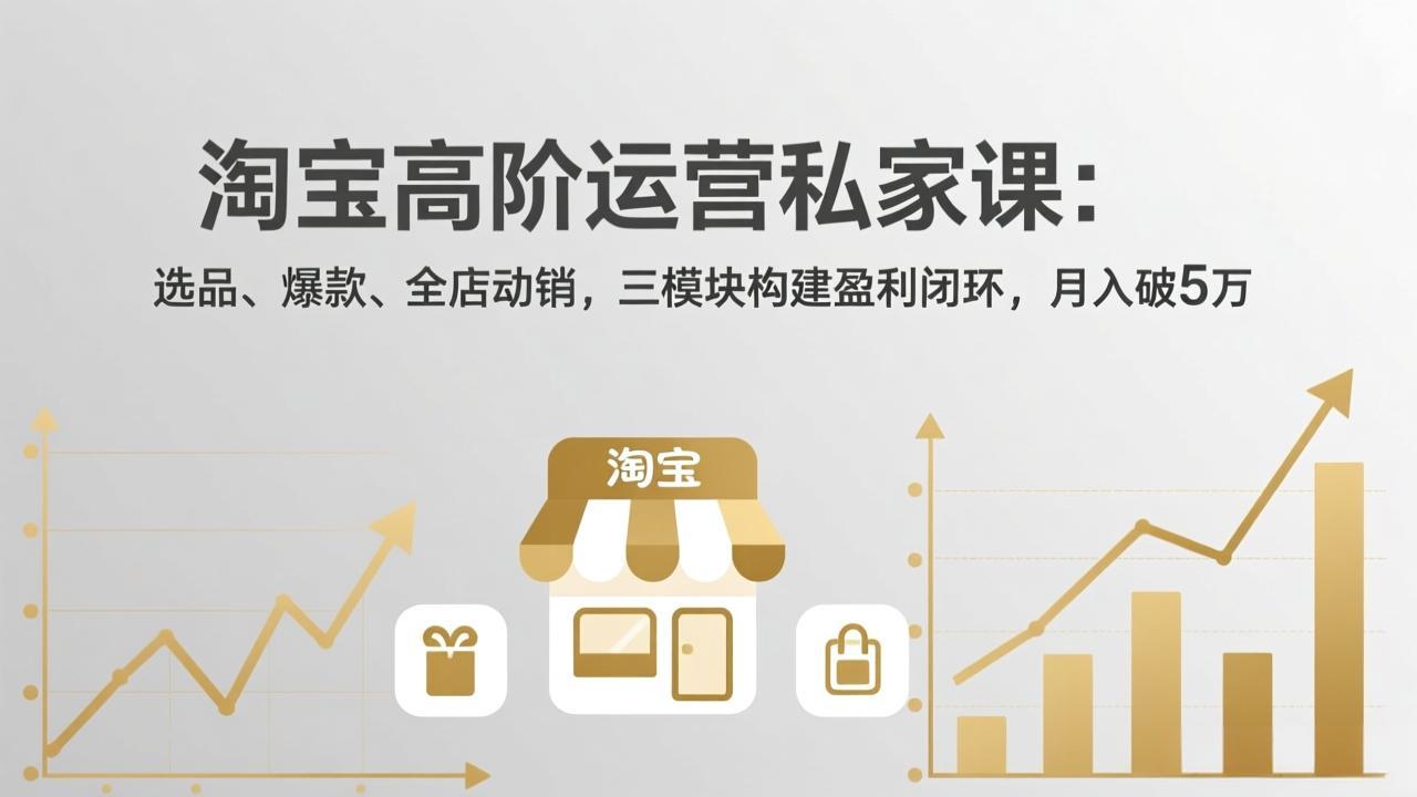 淘宝高阶运营私家课(更新26年4月18-冒泡网