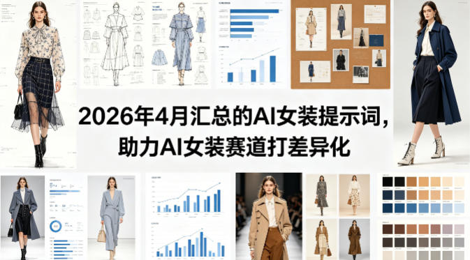 2026年4月汇总的AI女装提示词，助力AI女装赛道打差异化-冒泡网