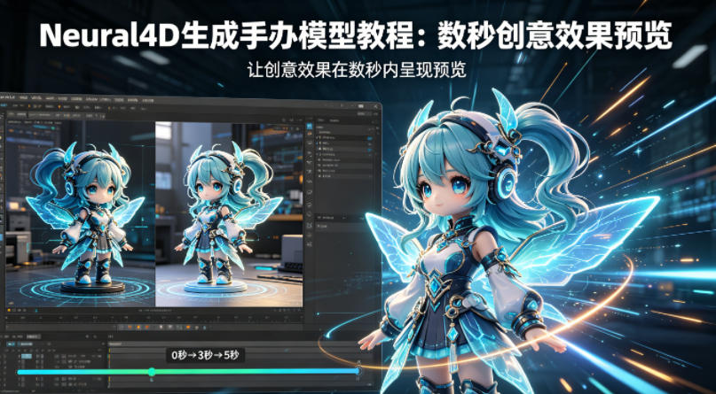 Neural4D生成手办模型教程，让创意效果在数秒内呈现预览-冒泡网
