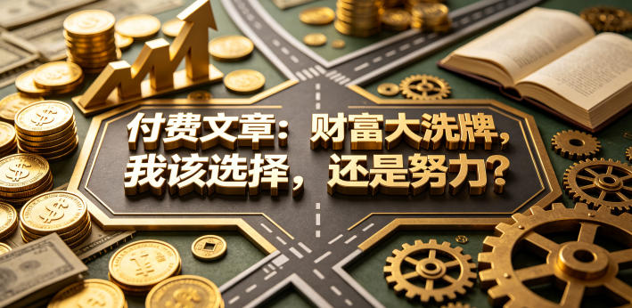 付费文章：财富大洗牌，我该选择，还是努力？-冒泡网