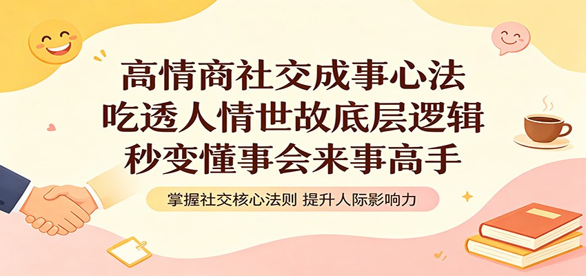 高情商社交成事心法：吃透人情世故底层逻辑，秒变懂事会来事高手-冒泡网