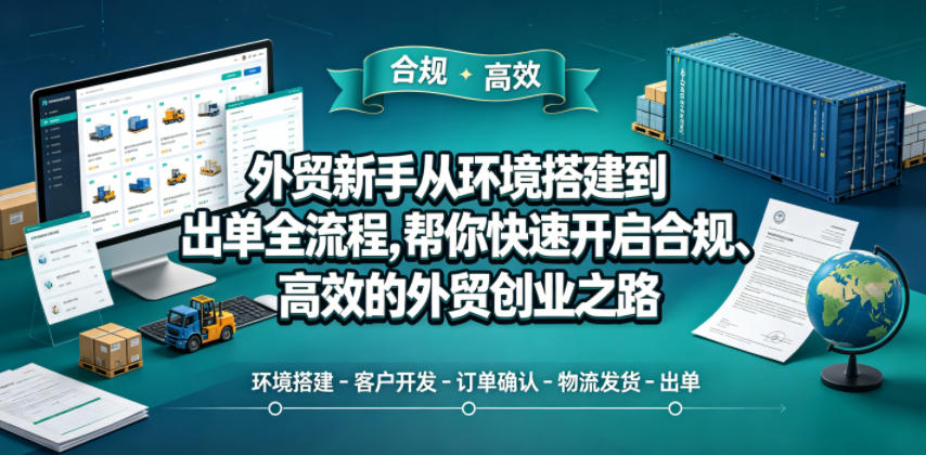 外贸新手从环境搭建到出单全流程，帮你快速开启合规、高效的外贸创业之路-冒泡网