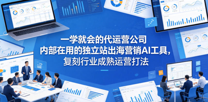 一学就会的代运营公司内部在用的独立站出海营销AI工具，复刻行业成熟运营打法-冒泡网