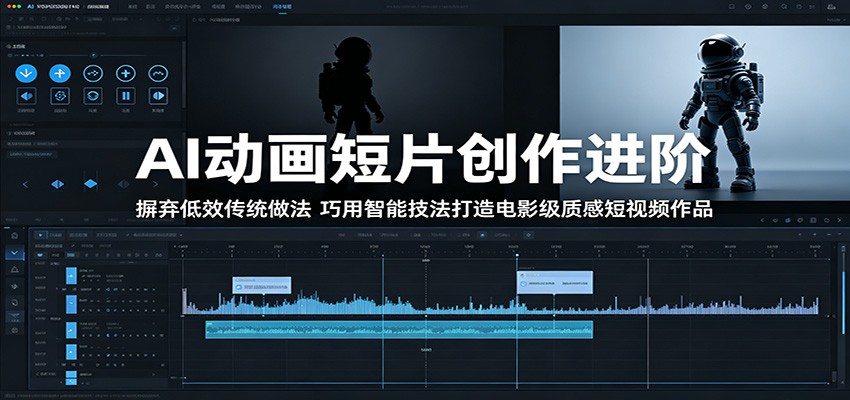AI动画短片创作进阶：摒弃低效传统做法，巧用智能技法打造电影级质感短视频作品-冒泡网