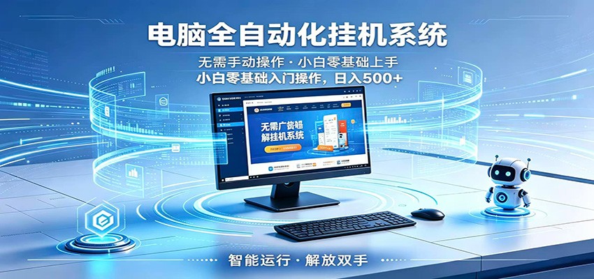 智能广告挂机无需值守，小白上手轻松实现每日增收-冒泡网