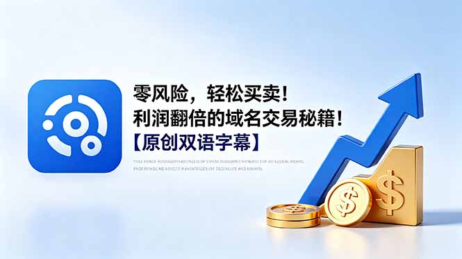 零风险，轻松买卖！利润翻倍的域名交易秘籍！【原创双语字幕】-冒泡网