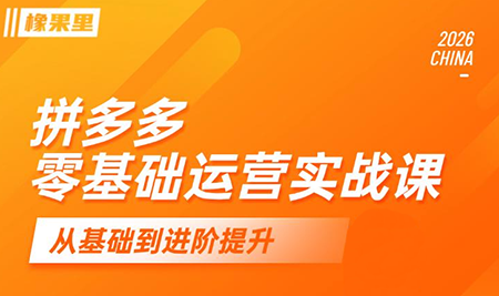仙道电商·拼多多零基础运营实战课-冒泡网