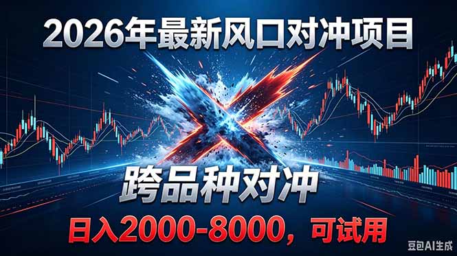 2026创业新风口！最新对冲！跨品种对冲！日收益2000-6000+-冒泡网