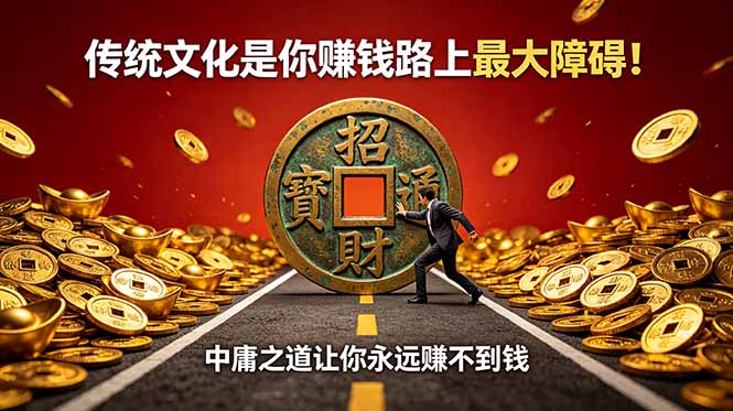 付费文章：传统文化是你赚钱路上最大障碍！中庸之道让你永远赚不到钱-冒泡网