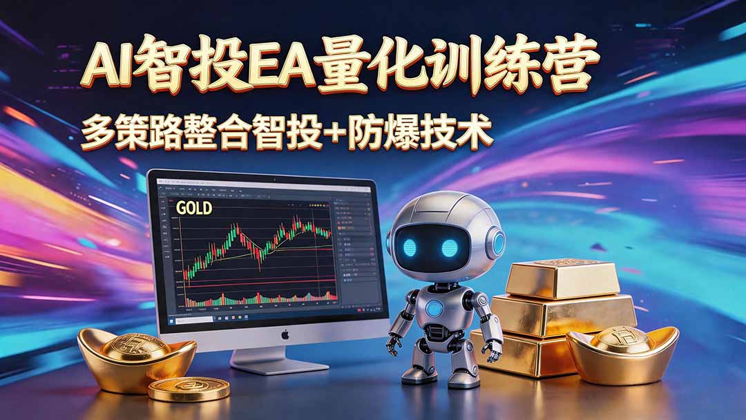 AI智投EA量化运营技术，自动化黄金操盘技术，小白也可以轻松上手日入1000+-冒泡网