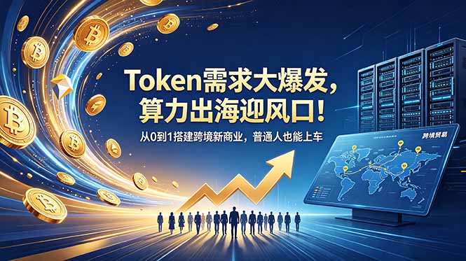 Token需求大爆发，算力出海迎风口！从0到1搭建跨境新商业，普通人也能上车-冒泡网