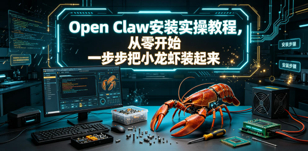 Open Claw安装实操教程，从零开始一步步一步步把小龙虾装起来-冒泡网