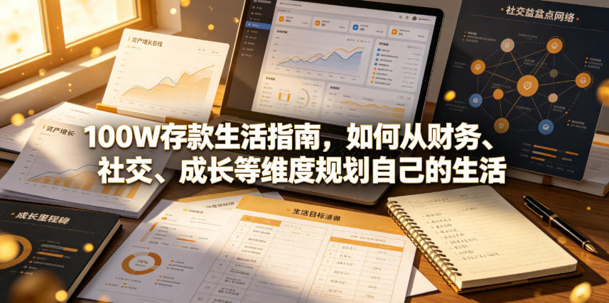付费文章：100W存款生活指南，如何从财务、社交、成长等维度规划自己的生活-冒泡网