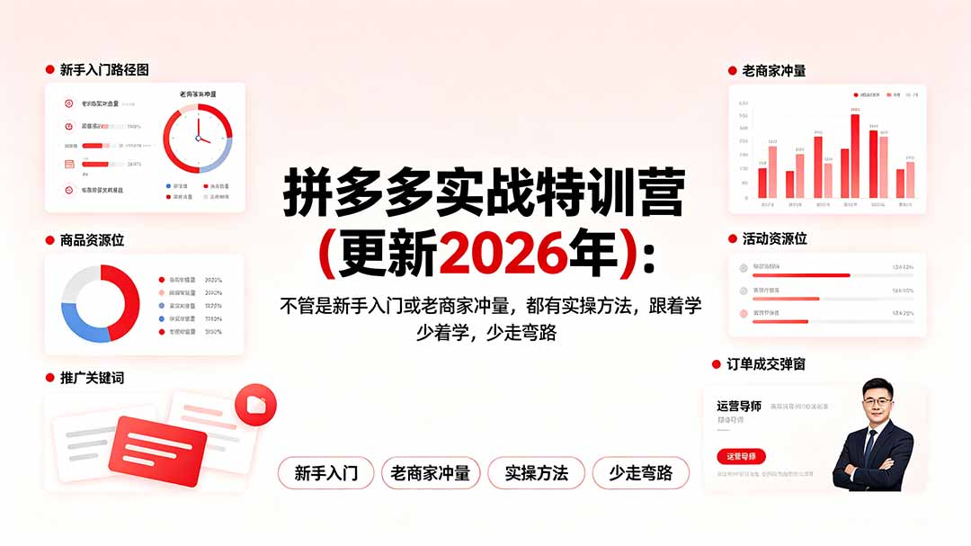 拼多多实战特训营(更新2026年-冒泡网